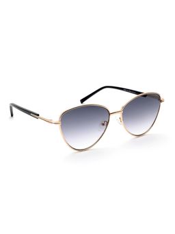 MacV - Women Polarised & UV Protected Black Lens Cat Eye Sunglasses (59)