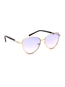 MacV - Women Polarised & UV Protected Purple Lens Cat Eye Sunglasses (59)