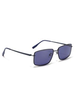MacV - Unisex Polarised & UV Protected Blue Lens Rectangle Sunglasses (60)