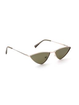 MacV - Women Polarised & UV Protected Green Lens Cat Eye Sunglasses (59)