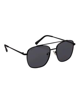 MacV - Unisex Polarised & UV Protected Black Lens Aviator Sunglasses (56)