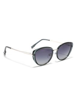 MacV - Women Polarised & UV Protected Black Lens Cat Eye Sunglasses (54)