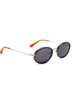 MacV - Unisex Polarised & UV Protected Black Lens Oval Sunglasses (54)