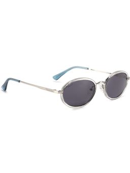 MacV - Unisex Polarised & UV Protected Black Lens Oval Sunglasses (54)