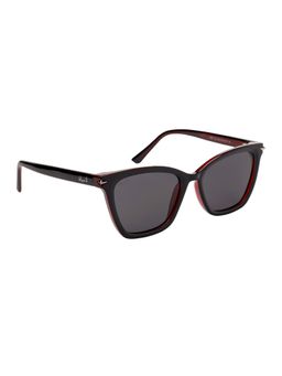 MacV - Women Polarised & UV Protected Black Lens Cat Eye Sunglasses (52)