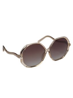 MacV - Women Polarised & UV Protected Brown Lens Rectangle Sunglasses (62)
