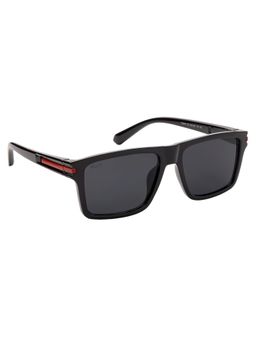 MacV - Unisex Polarised & UV Protected Black Lens Square Sunglasses (52)