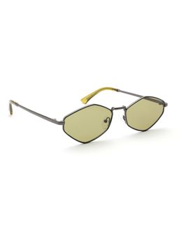 MacV - Unisex Polarised & UV Protected Green Lens Rectangle Sunglasses (58)