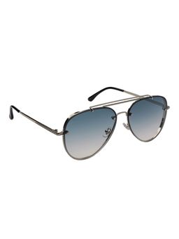 MacV - Unisex Polarised & UV Protected Blue Lens Aviator Sunglasses (60)