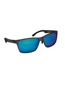 MacV - Unisex Polarised & UV Protected Blue Lens Wayfarer Sunglasses (58)