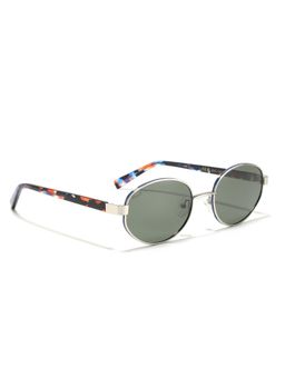 MacV - Unisex Polarised & UV Protected Green Lens Oval Sunglasses (55)