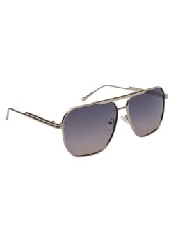 MacV - Unisex Polarised & UV Protected Black Lens Square Sunglasses (60)