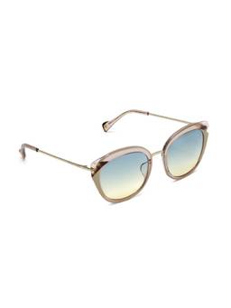 McPherson & Valentine - Women Polarised & UV Protected Green Lens Round Sunglasses (55)