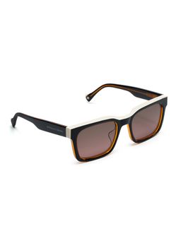 McPherson & Valentine - Unisex Polarised & UV Protected Brown Lens Rectangle Sunglasses (53)