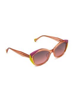 McPherson & Valentine - Women Polarised & UV Protected Pink Lens Aviator Sunglasses (55)