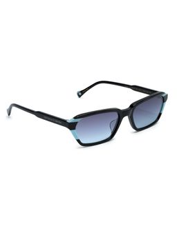 McPherson & Valentine - Unisex Polarised & UV Protected Blue Lens Rectangle Sunglasses (56)