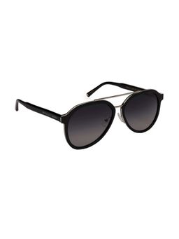 McPherson & Valentine - Unisex Polarised & UV Protected Black Lens Rectangle Sunglasses (58)