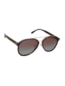 McPherson & Valentine - Unisex Polarised & UV Protected Brown Lens Rectangle Sunglasses (58)