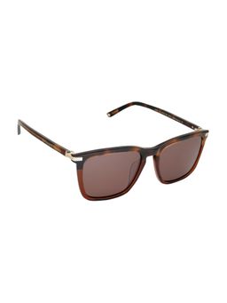 McPherson & Valentine - Unisex Polarised & UV Protected Brown Lens Rectangle Sunglasses (54)