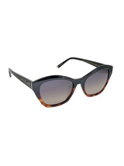 McPherson & Valentine - Women Polarised & UV Protected Black Lens Cat Eye Sunglasses (55)