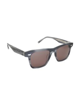 McPherson & Valentine - Unisex Polarised & UV Protected Brown Lens Rectangle Sunglasses (53)