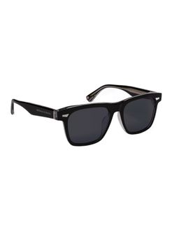 McPherson & Valentine - Unisex Polarised & UV Protected Black Lens Rectangle Sunglasses (53)