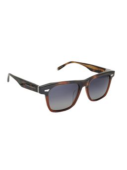 McPherson & Valentine - Unisex Polarised & UV Protected Black Lens Rectangle Sunglasses (53)
