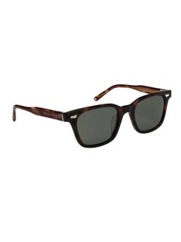 McPherson & Valentine - Unisex Polarised & UV Protected Green Lens Rectangle Sunglasses (54)