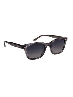 McPherson & Valentine - Unisex Polarised & UV Protected Black Lens Rectangle Sunglasses (54)