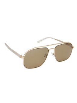 McPherson & Valentine - Unisex Polarised & UV Protected Brown Lens Rectangle Sunglasses (56)