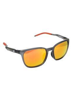 New Balance - Unisex Polarised & UV Protected Sports Red Lens Rectangle Sunglasses (55)