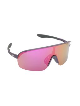 New Balance - Unisex Polarised & UV Protected Sports Pink Lens Rectangle Sunglasses (147)