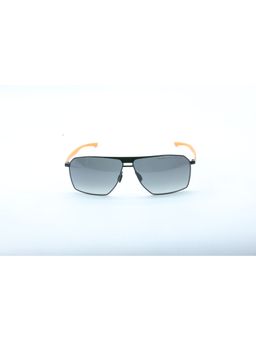 Porsche Design - Grey Metal Full Rim Aviator Men Sunglasses (64)