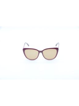 SKECHERS - Brown Acetate Full Rim Cat Eye Women Sunglasses (55)