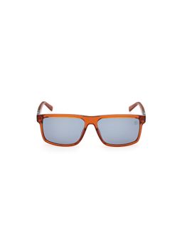 Timberland - Grey Acetate Full Rim Rectangle Men Sunglasses (58)