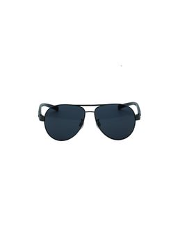 Timberland - Grey Metal Full Rim Aviator Men Sunglasses (57)