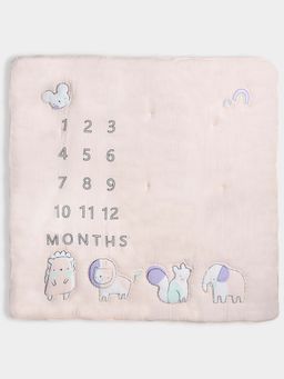 Mi Arcus - Printed Cotton 2-In-1 Baby Milestone Mat and Quilt (0-12 Months)
