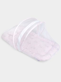 Mi Arcus - Printed Soft Cotton Baby Net Mattress Set with Pillow (0-12 Months)