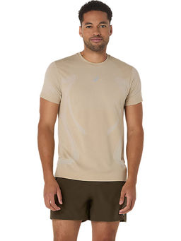 ASICS - Mens Cream Road Seamless Ss T-Shirt