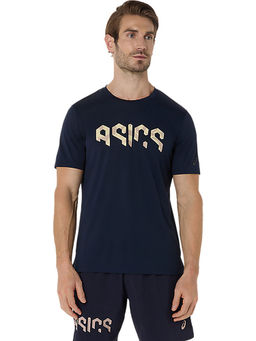 ASICS - Mens Midnight/Oyster Hex Graphic T-Shirt