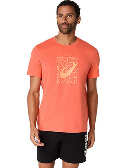 ASICS - Mens Spicy Orange Pop Graphic T-Shirt