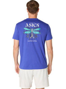 ASICS - Mens Dark Cobalt Game Seasonal Graphic T-Shirt