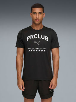 Puma - Mens Sweat-Wicking Graphic Running T-Shirt