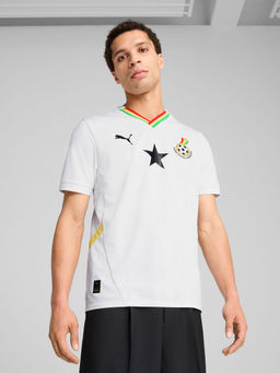 Puma - Ghana Football Association Mens Replica Home Jersey White