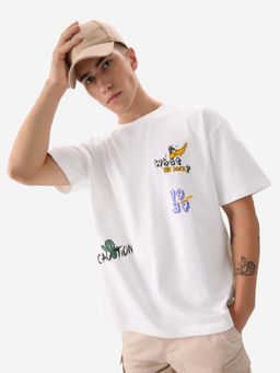 The Souled Store - Official Daffy Duck Allergic To Idiots Oversized T-Shirt