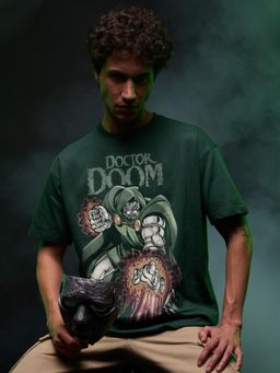The Souled Store - Official Green Doctor Doom Destroyer Oversized T-Shirt