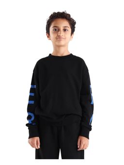 RARE ONES - Black Crew Neck Printed Sweatshirt