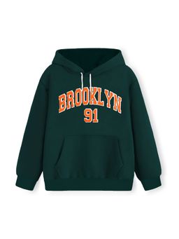 Trampoline - Unisex Green Typography Hoodie