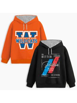 Trampoline - Multi-Color Typography Hoodies (Pack of 2)