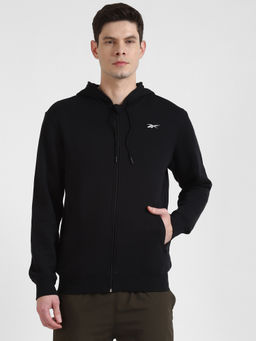 Reebok - Fon Bas H Tracktop Black Training Track Top Jackets